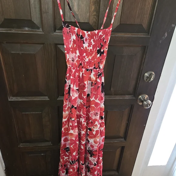 Tiare Hawaii Red Floral Maxi Dress - Picture 3 of 6